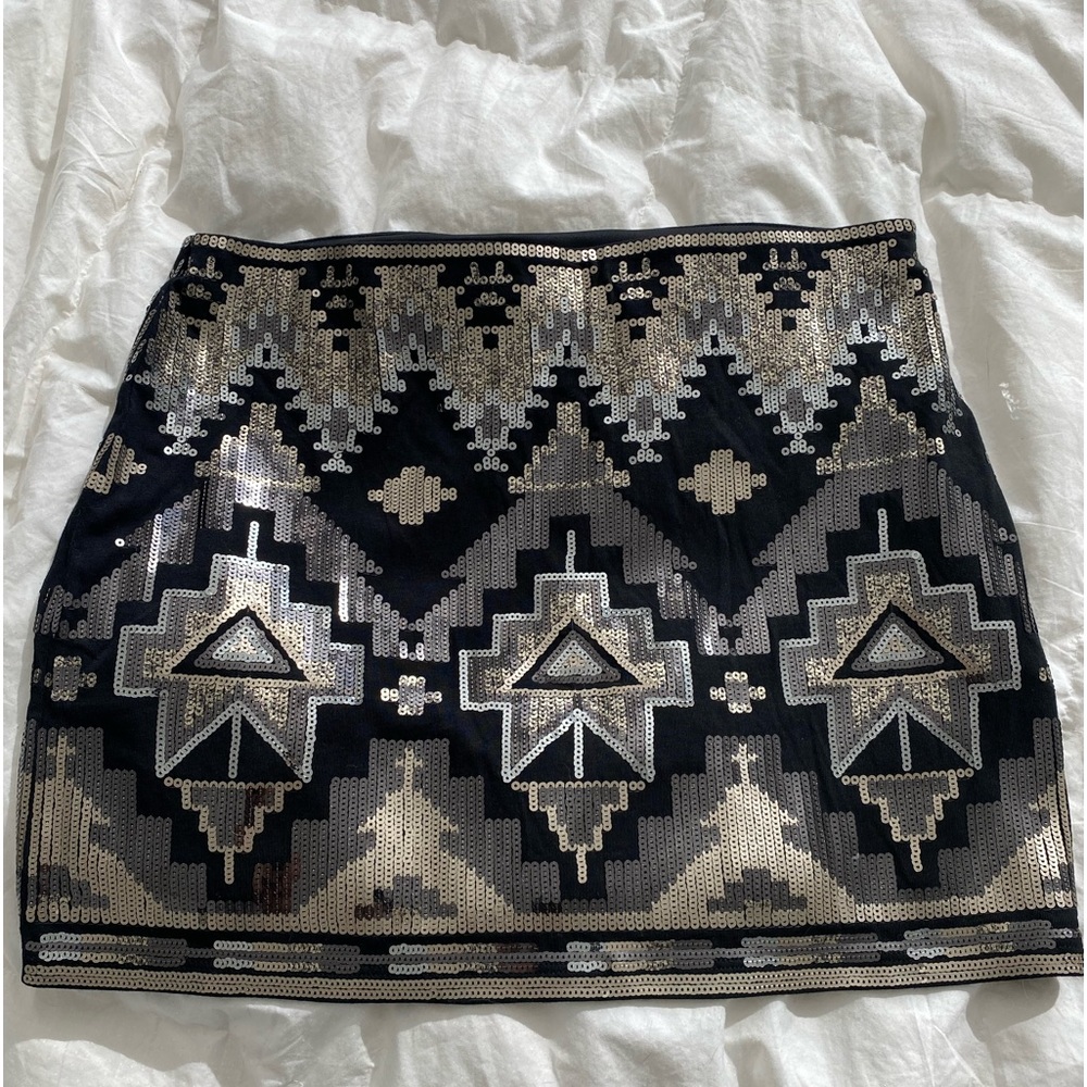 Sequin Mini Skirt From Express 🖤